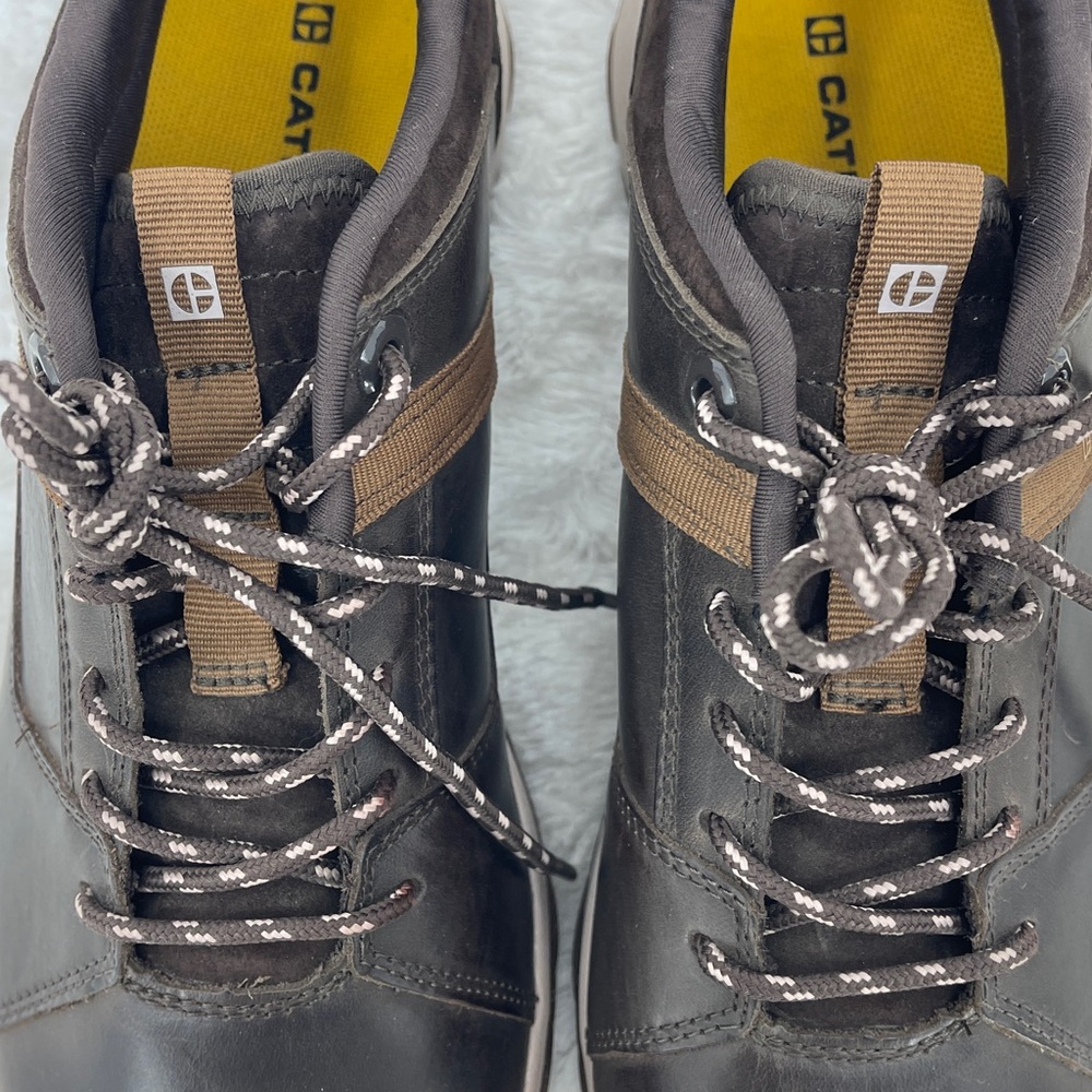 CATERPILLAR WOMENS SIZE 10.5 Brown Leather Casual Shoes UNISEX MENS 8.5 - Picture 4 of 8